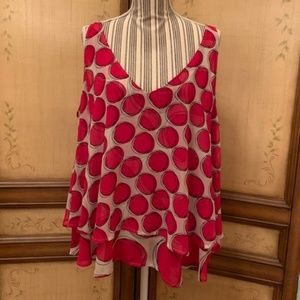 Polka Dot Sleeveless Top